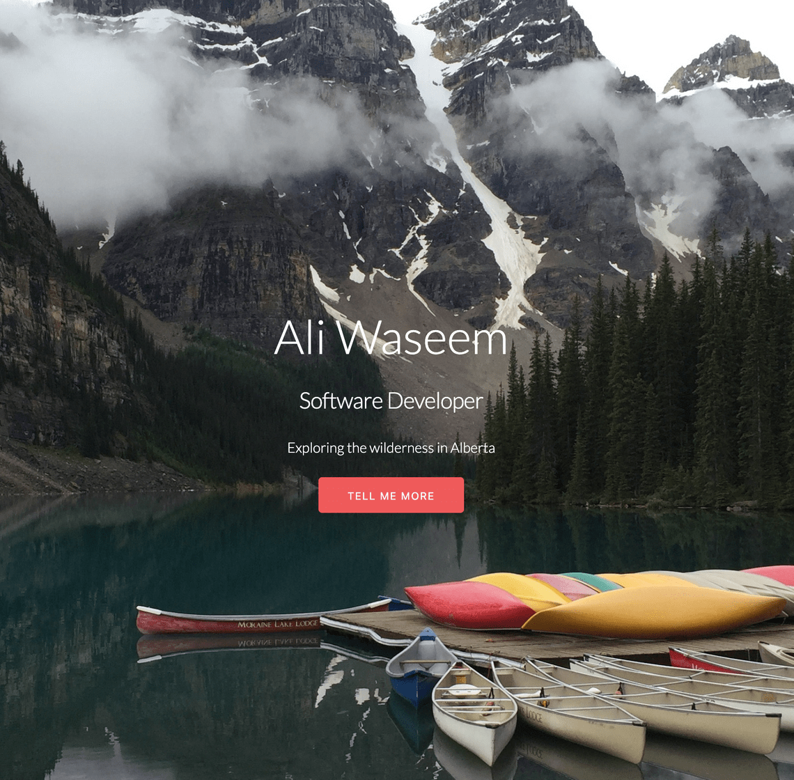 2016 personal website